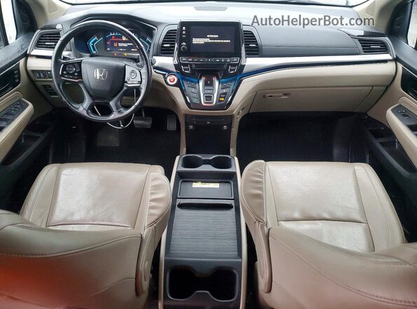 5FNRL6H97KB036793 2019 HONDA ODYSSEY White წინა პანელის ხედი