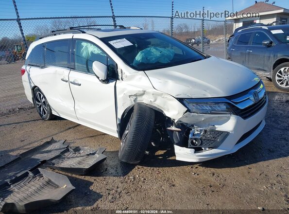5FNRL6H99JB050595 2018 HONDA ODYSSEY White წინა მარჯვენა