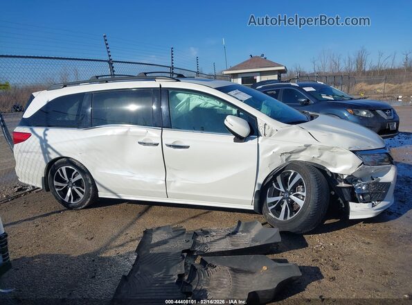 5FNRL6H99JB050595 2018 HONDA ODYSSEY White ხელსაწყოთა პანელის ხედი