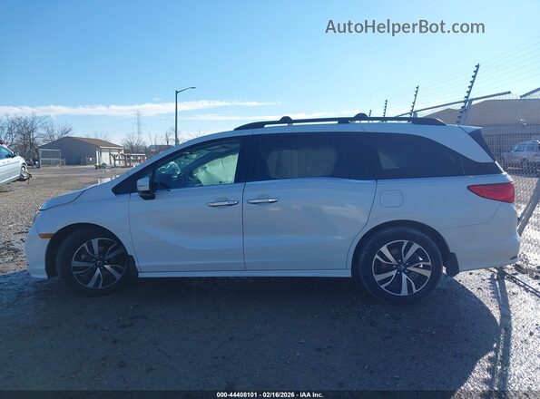 5FNRL6H99JB050595 2018 HONDA ODYSSEY White უკანა სალონის ხედი