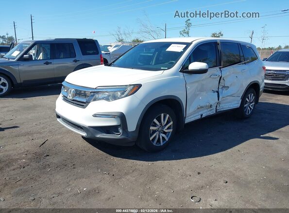 5FNYF5H36KB001896 2019 HONDA PILOT Белый Передняя левая четверть