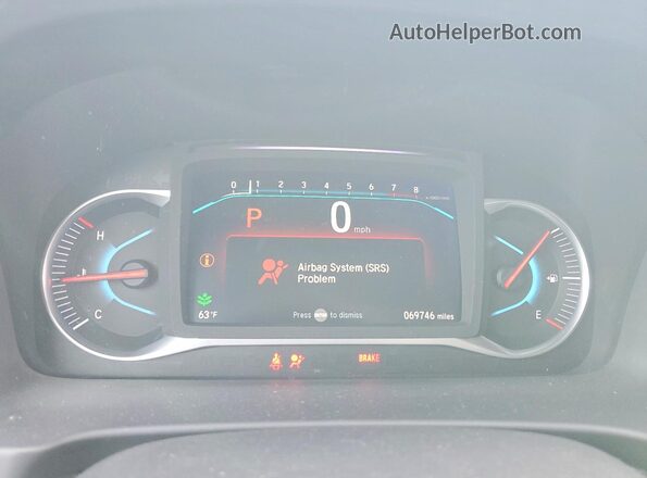 5FNYF5H40KB008366 2019 HONDA PILOT Серый Вид щитка приборов