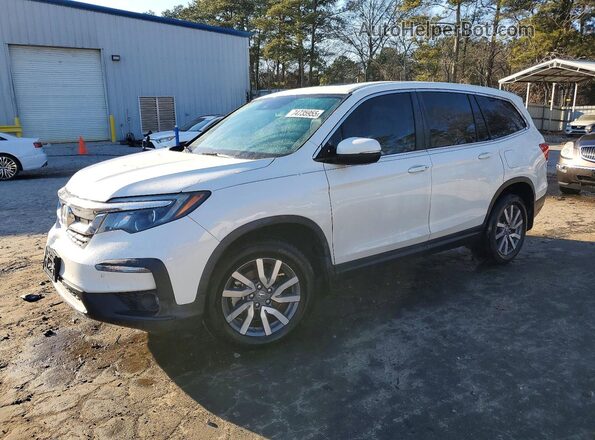 5FNYF5H4XKB019746 2019 HONDA PILOT Белый Передняя левая четверть