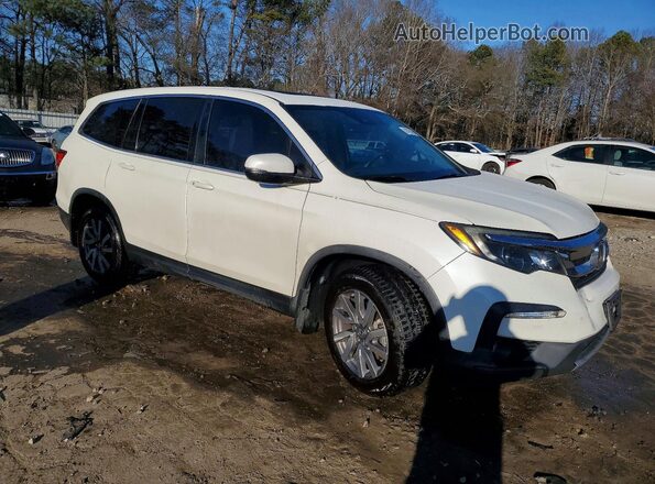 5FNYF5H4XKB019746 2019 HONDA PILOT Белый Передняя правая четверть