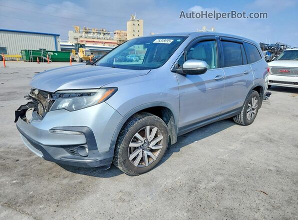 5FNYF5H58KB000735 2019 HONDA PILOT Серебряный Передняя левая четверть