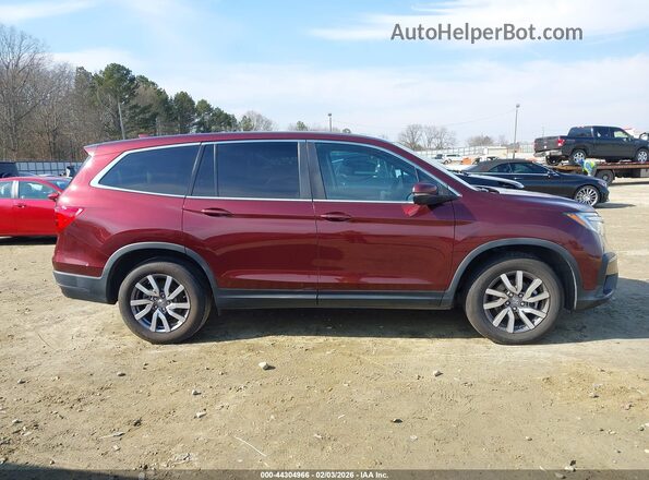 5FNYF5H5XMB039670 2021 HONDA PILOT Красный Вид задней части салона