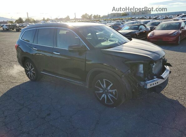 5FNYF6H00NB066744 2022 HONDA PILOT Черный Передняя правая четверть
