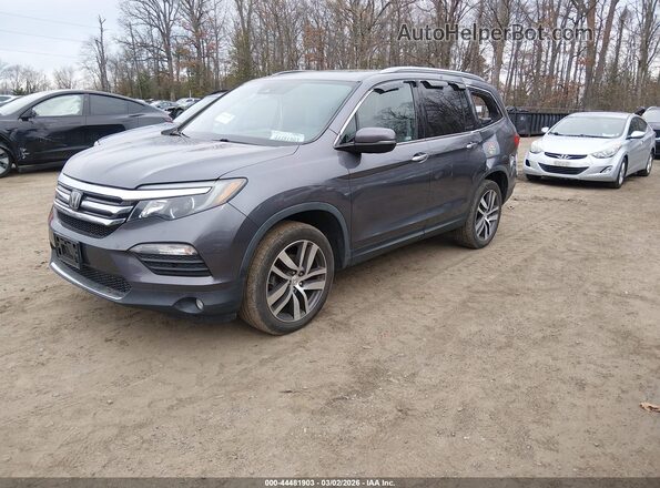 5FNYF6H01JB008796 2018 HONDA PILOT Серый Передняя левая четверть