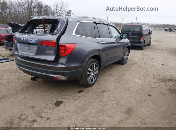 5FNYF6H01JB008796 2018 HONDA PILOT Серый Задняя правая четверть