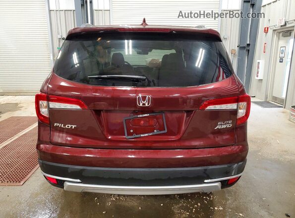 5FNYF6H06NB074847 2022 HONDA PILOT Бордовый Вид сзади