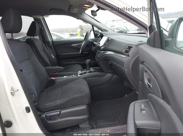 5FNYF6H34KB017598 2019 HONDA PILOT Белый Вид салона спереди
