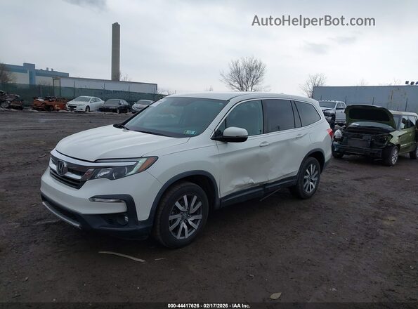 5FNYF6H34KB017598 2019 HONDA PILOT Белый Передняя левая четверть