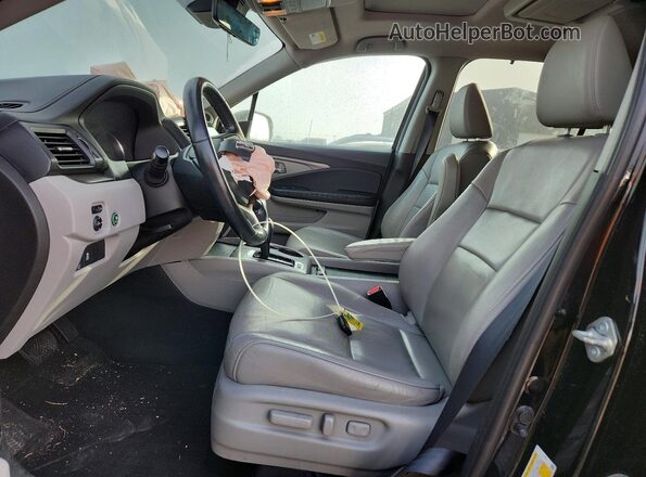 5FNYF6H46KB008961 2019 HONDA PILOT Black Widok wnętrza z przodu