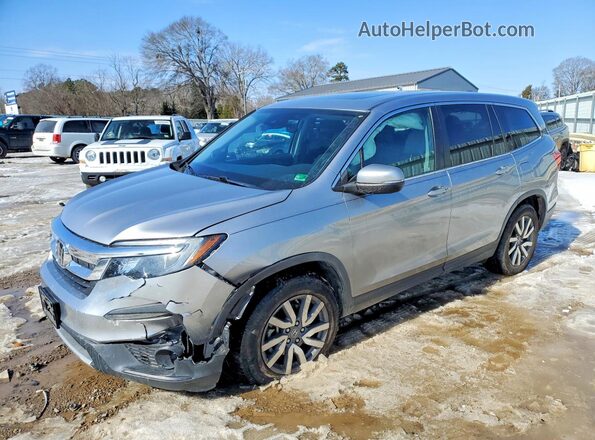 5FNYF6H58KB065476 2019 HONDA PILOT Серебряный Передняя левая четверть