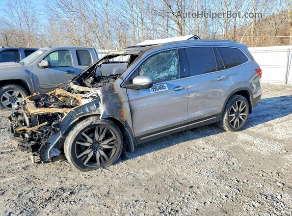 5FNYF6H60KB050317 2019 HONDA PILOT Gray Przód lewy