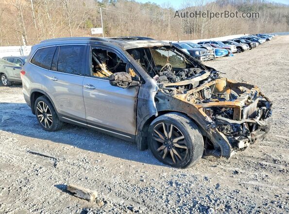 5FNYF6H60KB050317 2019 HONDA PILOT Gray Przód prawy