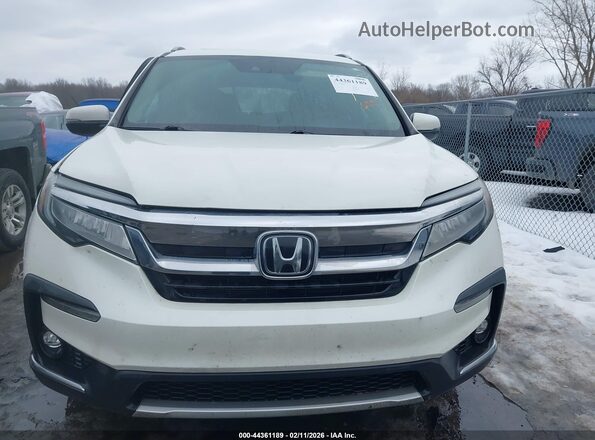 5FNYF6H68KB006341 2019 HONDA PILOT White Вид щитка приладів