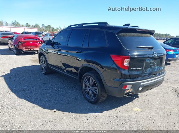 5FNYF8H04KB008322 2019 HONDA PASSPORT Черный Задняя левая четверть