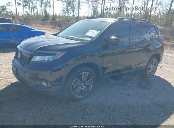 5FNYF8H04KB008322 2019 HONDA PASSPORT Черный Передняя левая четверть