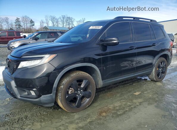 5FNYF8H05KB005767 2019 HONDA PASSPORT Черный Передняя левая четверть