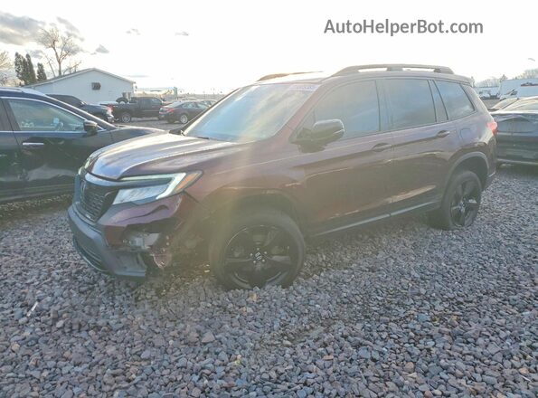 5FNYF8H07KB008797 2019 HONDA PASSPORT Бордовый Передняя левая четверть