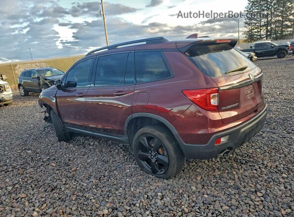 5FNYF8H07KB008797 2019 HONDA PASSPORT Бордовый Задняя левая четверть