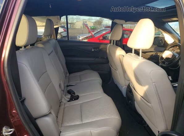 5FNYF8H07KB008797 2019 HONDA PASSPORT Бордовый Вид задней части салона