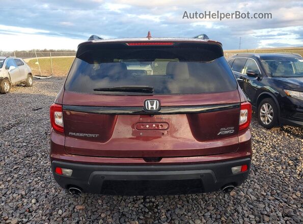 5FNYF8H07KB008797 2019 HONDA PASSPORT Бордовый Вид сзади