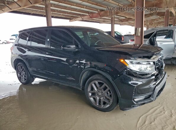 5FNYF8H50PB028179 2023 HONDA PASSPORT Черный Передняя правая четверть