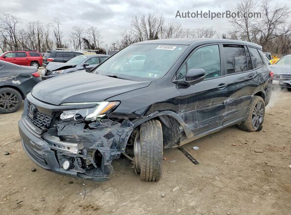 5FNYF8H53KB011109 2019 HONDA PASSPORT Черный Передняя левая четверть