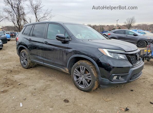 5FNYF8H53KB011109 2019 HONDA PASSPORT Черный Передняя правая четверть