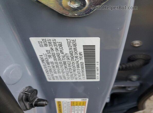 5FNYF8H53NB009929 2022 HONDA PASSPORT Синий Вид наклейки с VIN-кодом