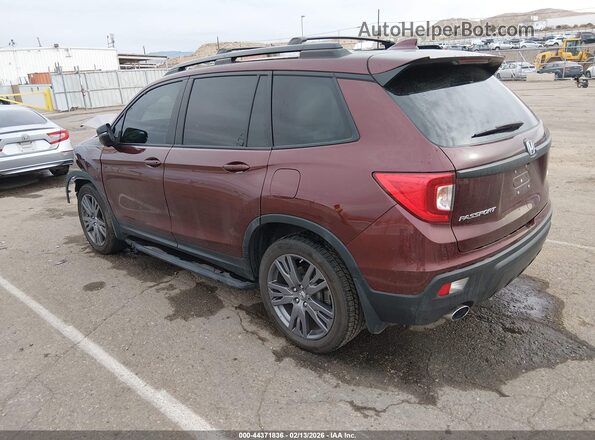 5FNYF8H56MB041935 2021 HONDA PASSPORT Red Tył lewy