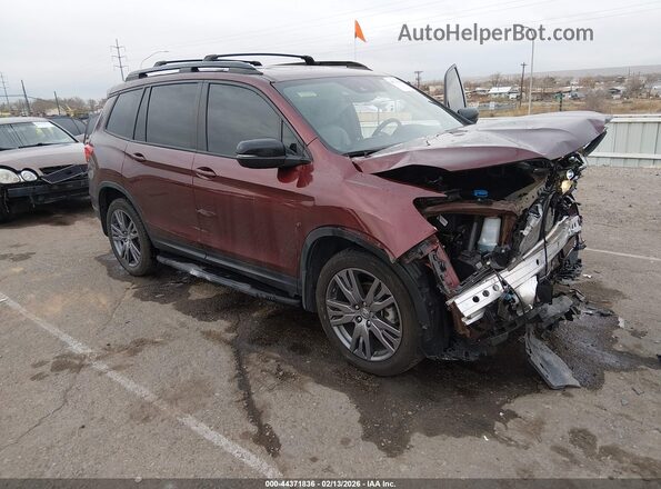 5FNYF8H56MB041935 2021 HONDA PASSPORT Red Przód prawy