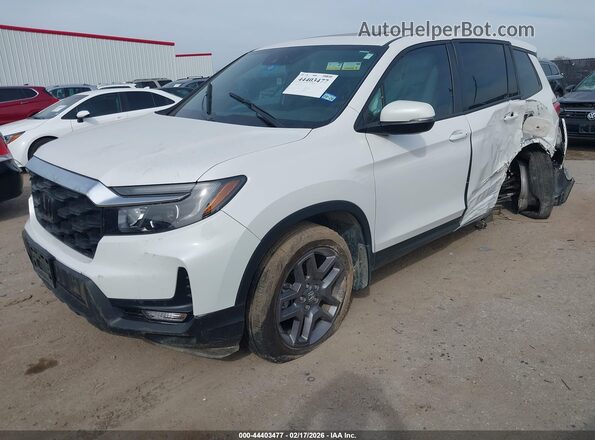 5FNYF8H58PB035557 2023 HONDA PASSPORT White Առջևի ձախ երեք քառորդ տեսարան