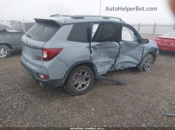 5FNYF8H64SB000094 2025 HONDA PASSPORT Light Blue Задняя правая четверть