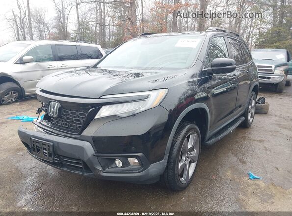 5FNYF8H95KB027296 2019 HONDA PASSPORT Черный Передняя левая четверть