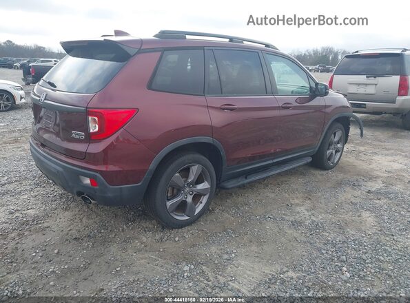 5FNYF8H96KB008546 2019 HONDA PASSPORT Темно-бордовый Задняя правая четверть