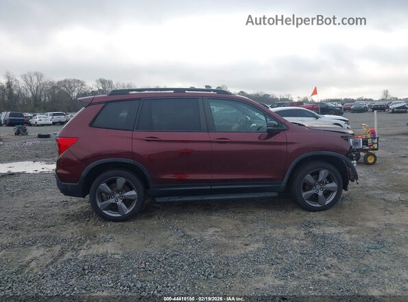 5FNYF8H96KB008546 2019 HONDA PASSPORT Темно-бордовый Вид задней части салона