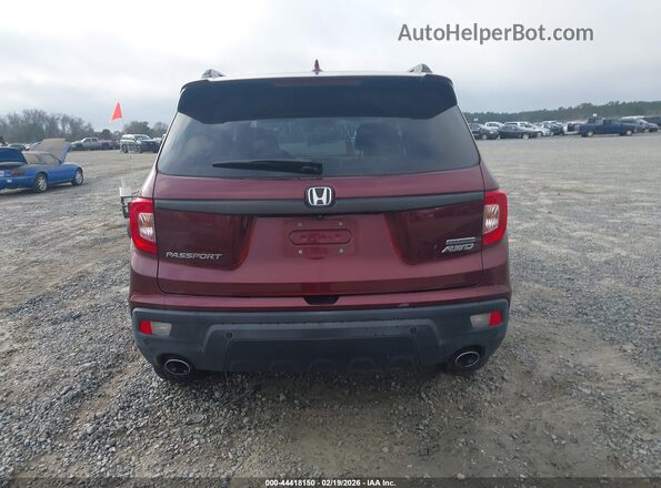 5FNYF8H96KB008546 2019 HONDA PASSPORT Темно-бордовый 