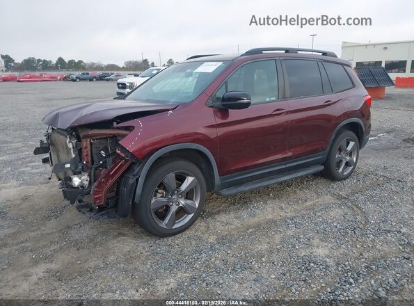 5FNYF8H96KB008546 2019 HONDA PASSPORT Темно-бордовый Передняя левая четверть