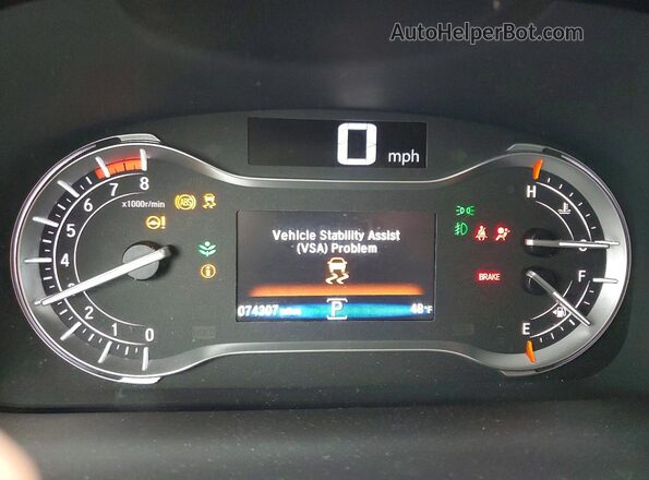 5FPYK2F68KB002482 2019 HONDA RIDGELINE Gray Widok zestawu wskaźników