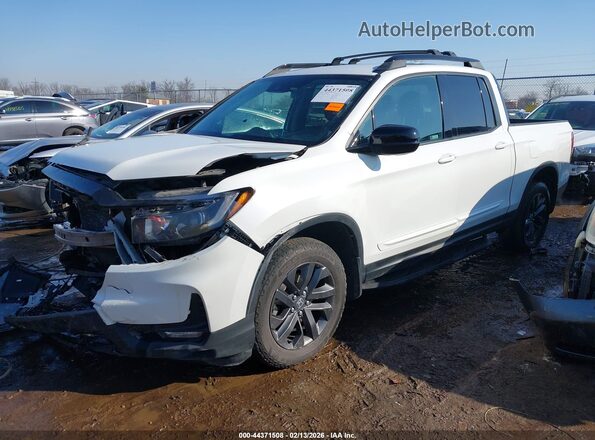 5FPYK3F18MB002351 2021 HONDA RIDGELINE Белый Передняя левая четверть