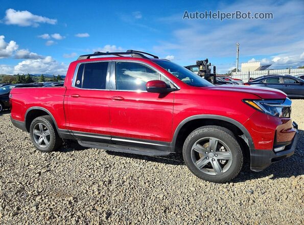 5FPYK3F55PB006722 2023 HONDA RIDGELINE Red Przód prawy