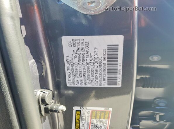 5FPYK3F57RB027221 2024 HONDA RIDGELINE Угольный Вид подкапотного пространства