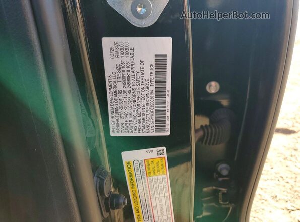 5FPYK3F63SB030194 2025 HONDA RIDGELINE Черный Вид подкапотного пространства