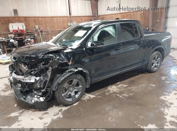 5FPYK3F64SB012464 2025 HONDA RIDGELINE Black წინა მარცხენა ხედი სამი მეოთხედიდან