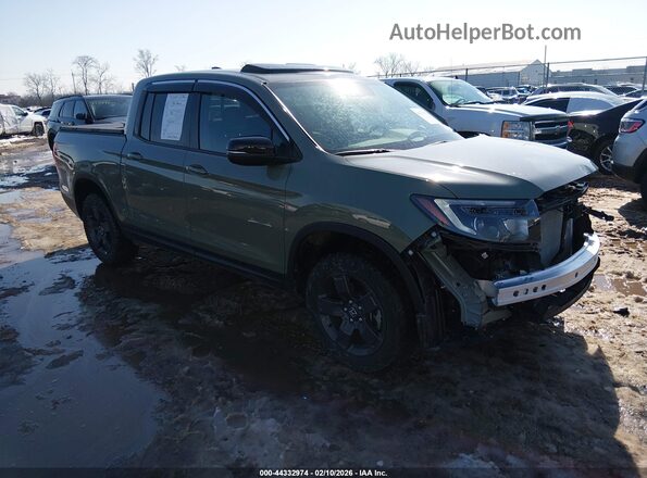 5FPYK3F65TB002267 2026 HONDA RIDGELINE Green Przód prawy