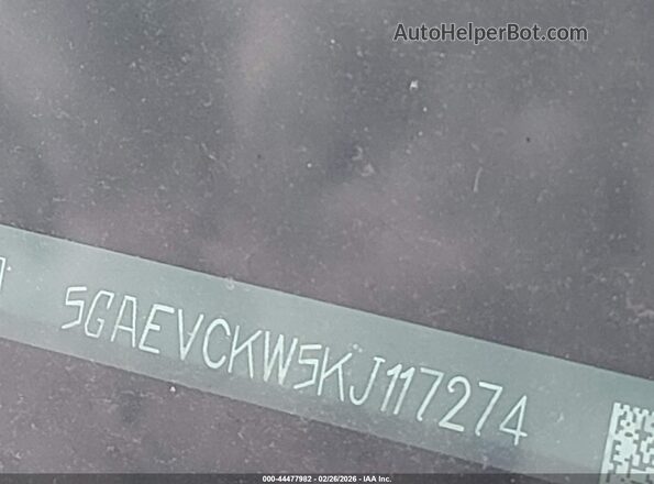 5GAEVCKW5KJ117274 2019 BUICK ENCLAVE Белый Вид подкапотного пространства