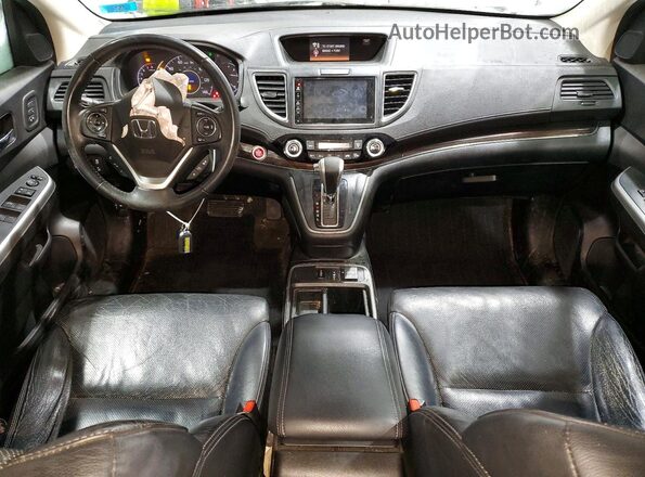 5J6RM4H95GL002030 2016 HONDA CR-V Белый Вид панели приборов